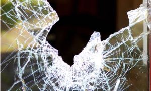 Broken Glass Window.